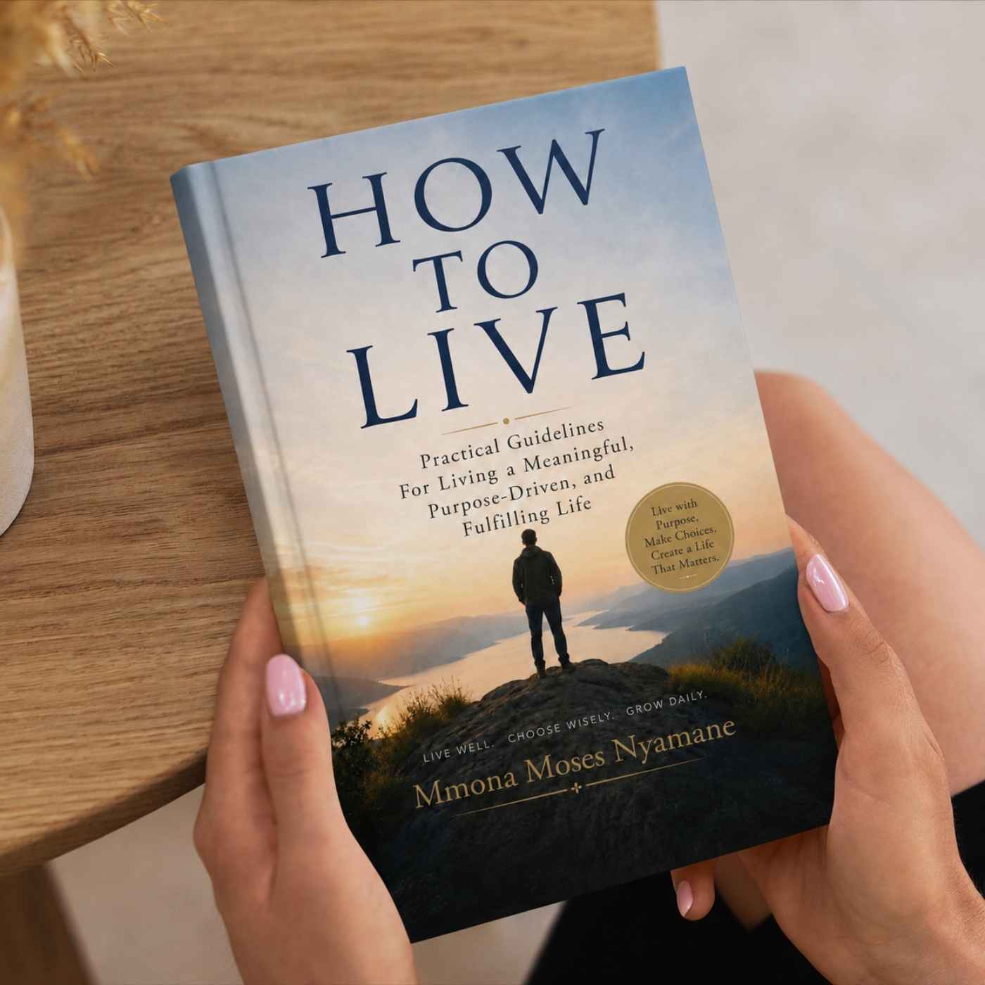 How to live book mockup